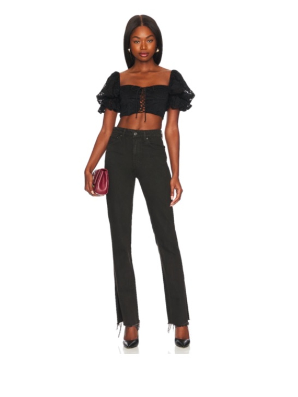 GRLFRND Harlow High Rise Slim Boot Jeans